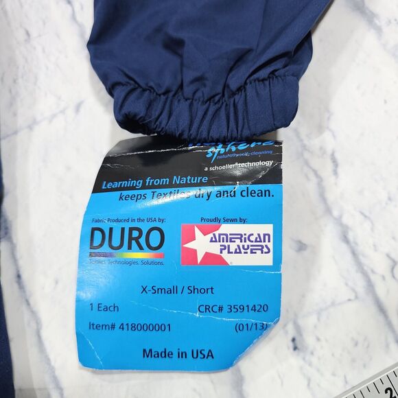 US Air Force ADULT SZ XS SHORT Jacket Blue Mesh Lined Zip Windbreaker Duro 2013 - Picture 4 of 14